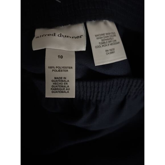 NWT Alfred Dunner Classics: 2 Pairs, Black & Blue #09108, Size 10 Short , L 27” - Picture 4 of 9